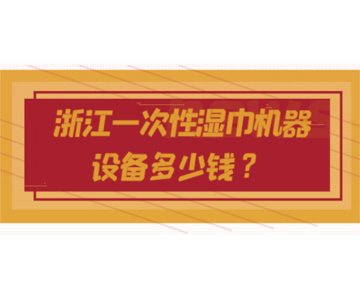 浙江一次性濕巾機器設備多少錢？